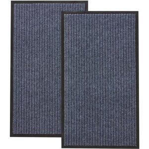 2 Pack Indoor Door Mat Traps Dirt Non Slip Low-Profile Welcome Mat 17" x 30"